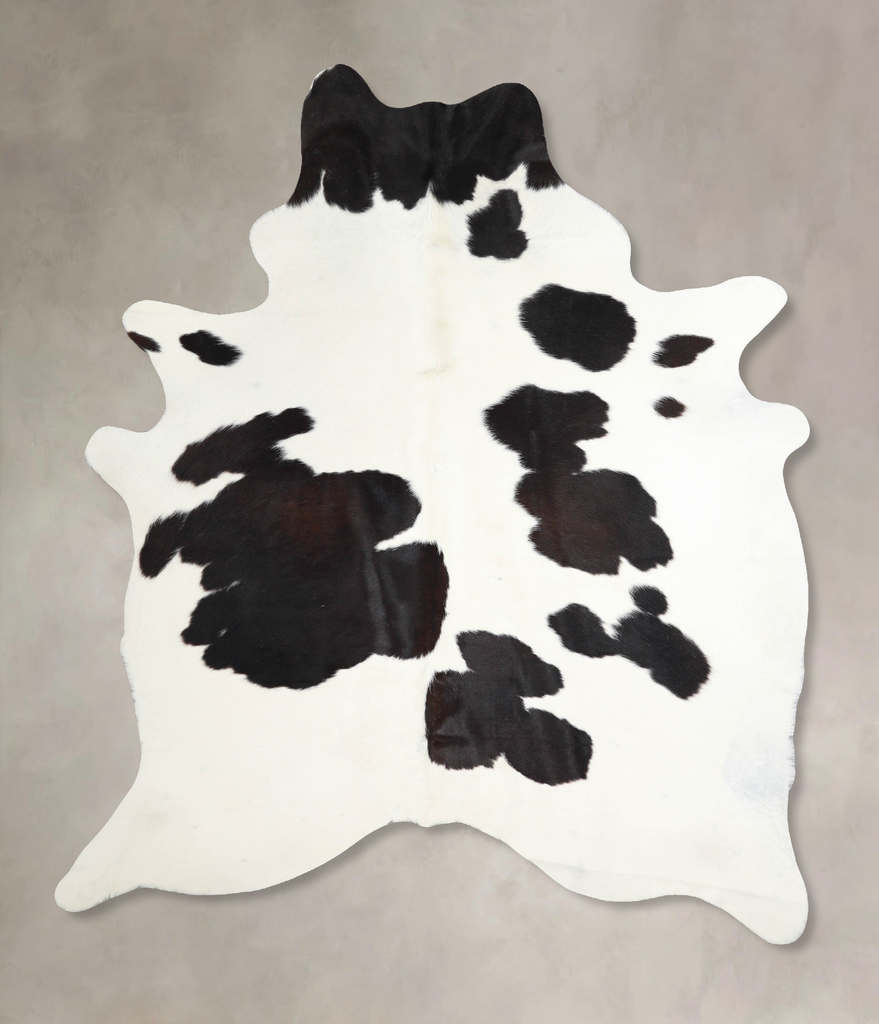 Black and White X-Large Brazilian Cowhide Rug 7'6"H x 5'10"W #A46288 by Hudson Hides