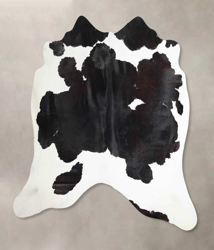 Black and White XX-Large Brazilian Cowhide Rug 6'11"H x 7'4"W #A46295 by Hudson Hides