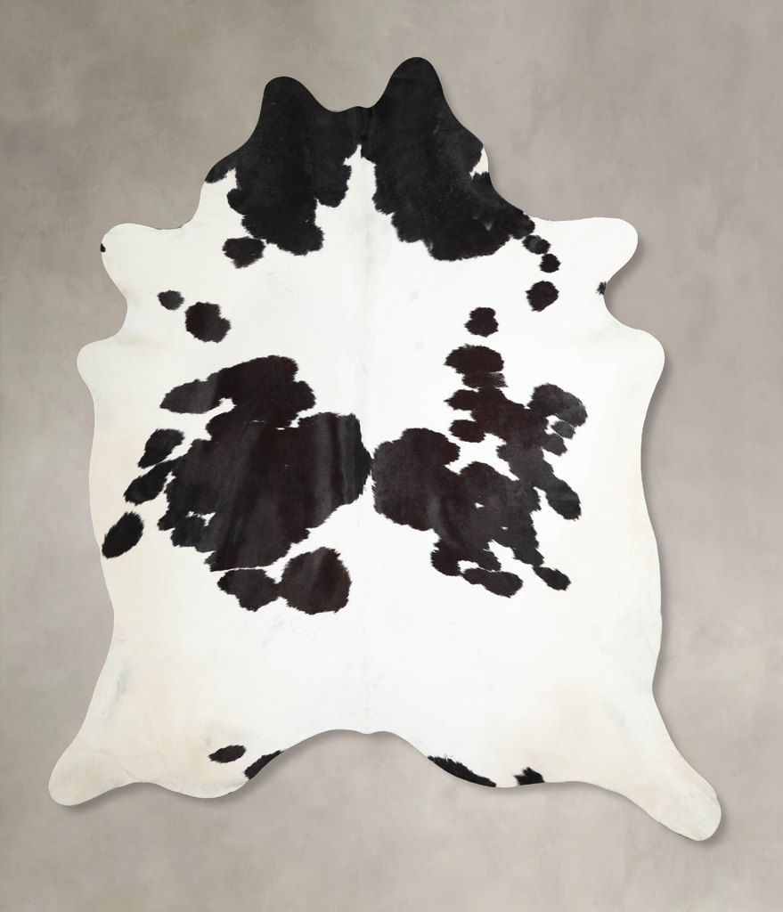 Black and White XX-Large Brazilian Cowhide Rug 8'11"H x 7'6"W #A46301 by Hudson Hides