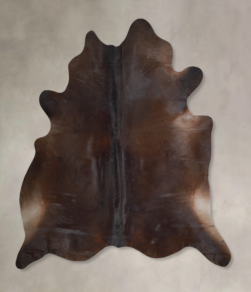 Chocolate XX-Large Brazilian Cowhide Rug 7'9"H x 7'3"W #A46302 by Hudson Hides