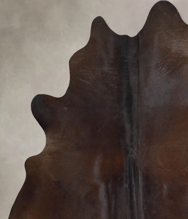 Chocolate XX-Large Brazilian Cowhide Rug 7'9"H x 7'3"W #A46302 by Hudson Hides