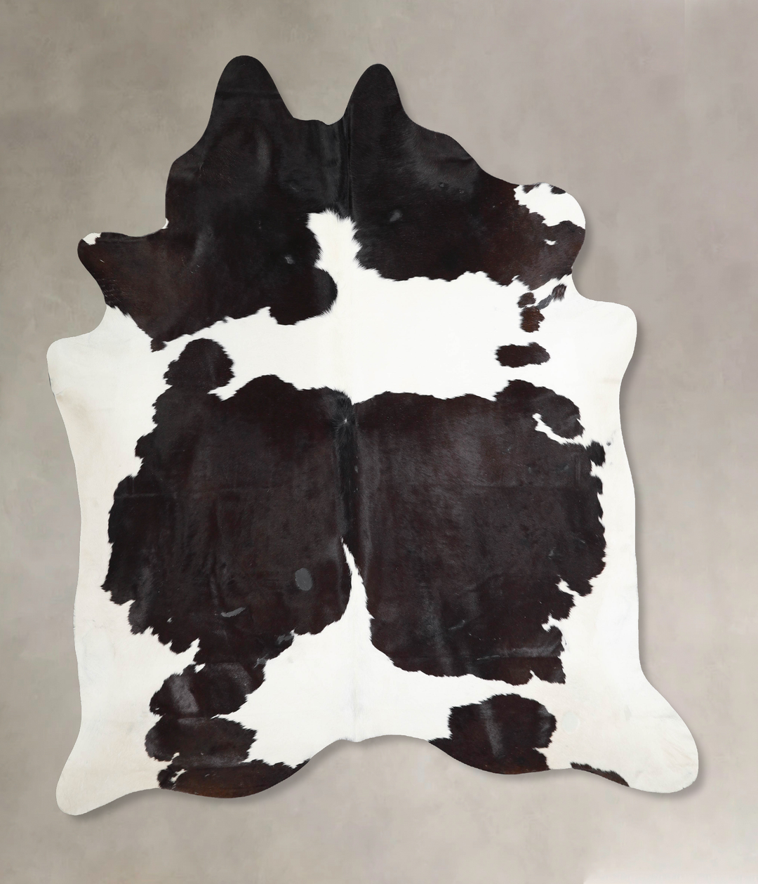 Chocolate and White XX-Large Brazilian Cowhide Rug 7'9"H x 7'1"W #A463