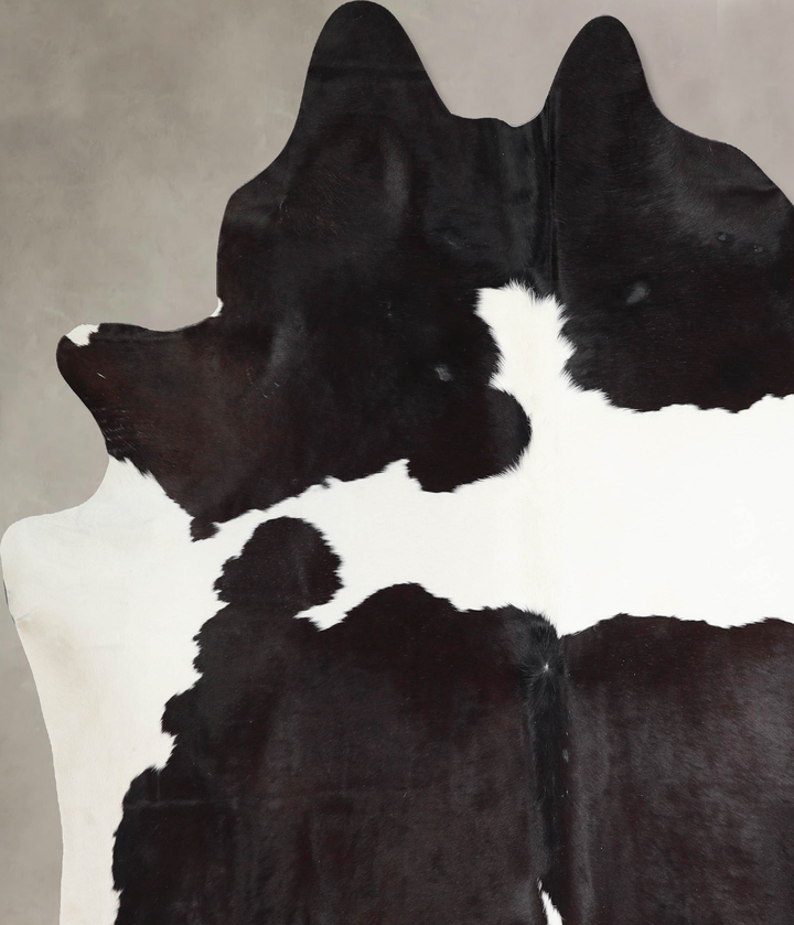 Chocolate and White XX-Large Brazilian Cowhide Rug 7'9"H x 7'1"W #A46303 by Hudson Hides