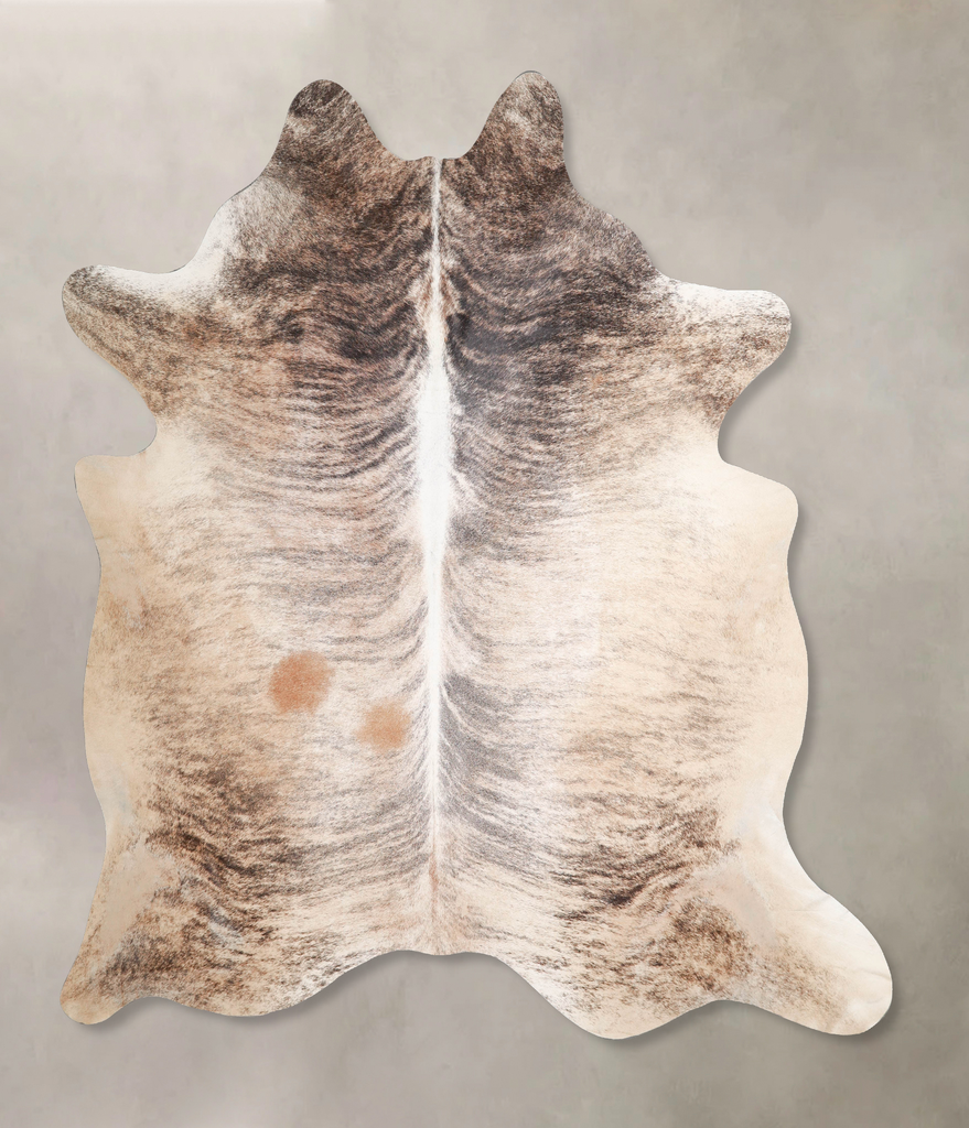 Light Brindle XX-Large Brazilian Cowhide Rug 7'8"H x 6'8"W #A46324 by Hudson Hides