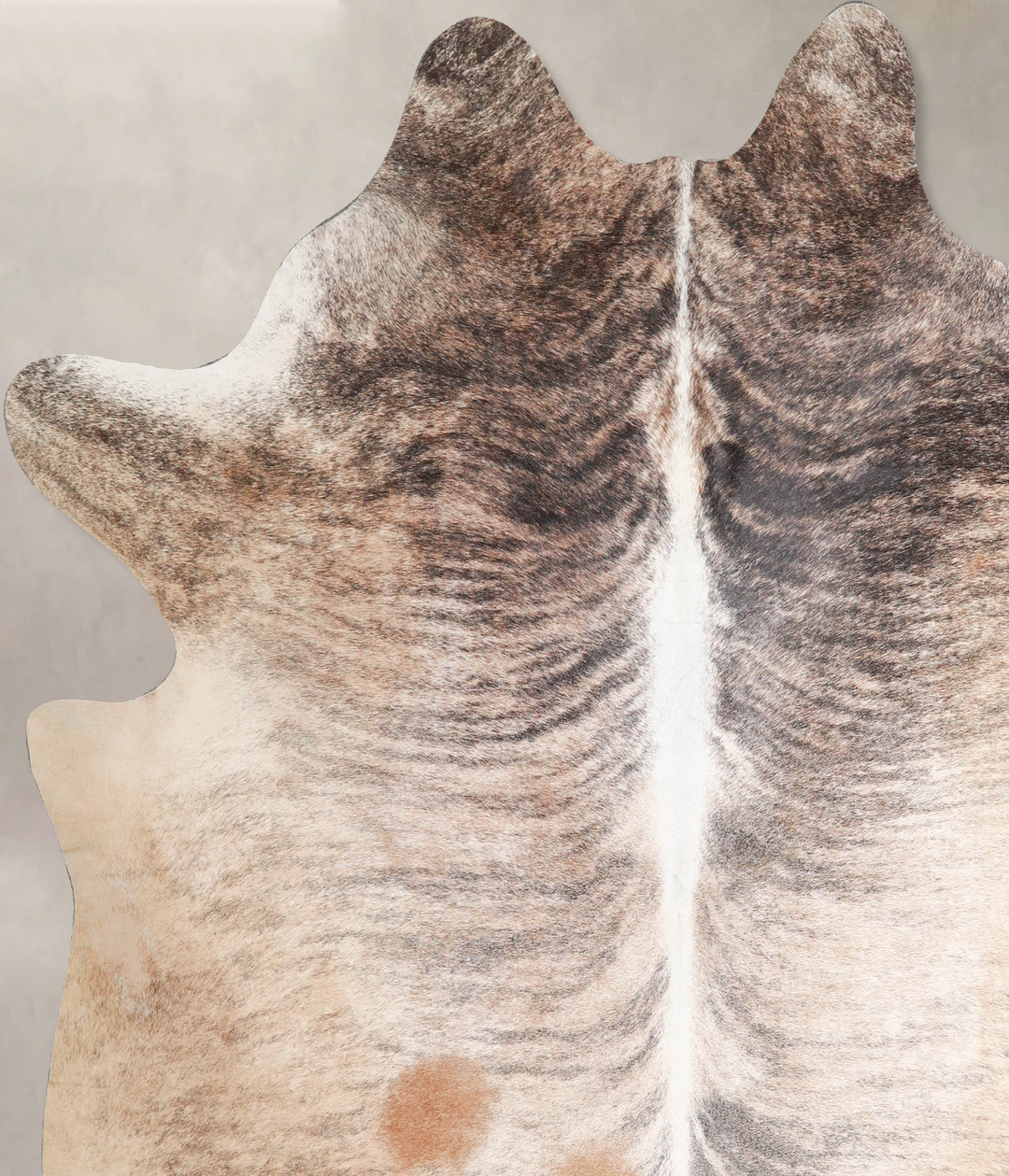 Light Brindle XX-Large Brazilian Cowhide Rug 7'8"H x 6'8"W #A46324 by 