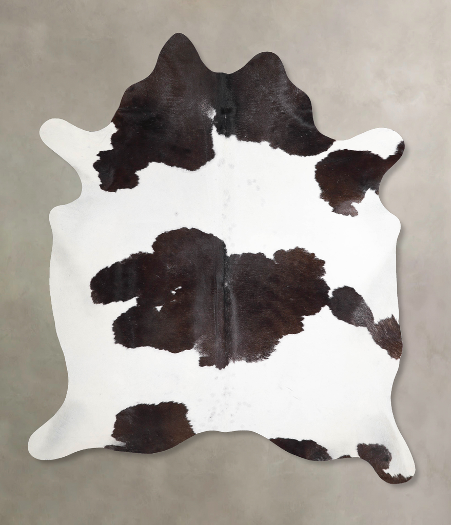 Black and White X-Large Brazilian Cowhide Rug 7'2"H x 5'10"W #A46325 by Hudson Hides