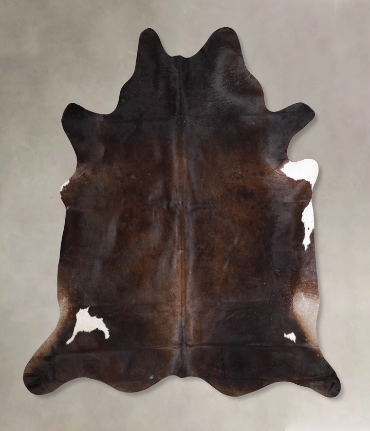 Chocolate X-Large Brazilian Cowhide Rug 6'9"H x 7'0"W #A46334 by Hudson Hides