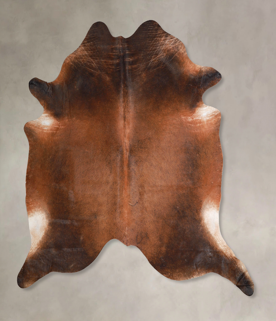 Warm Caramel XX-Large Brazilian Cowhide Rug 7'0"H x 7'3"W #A46370 by Hudson Hides