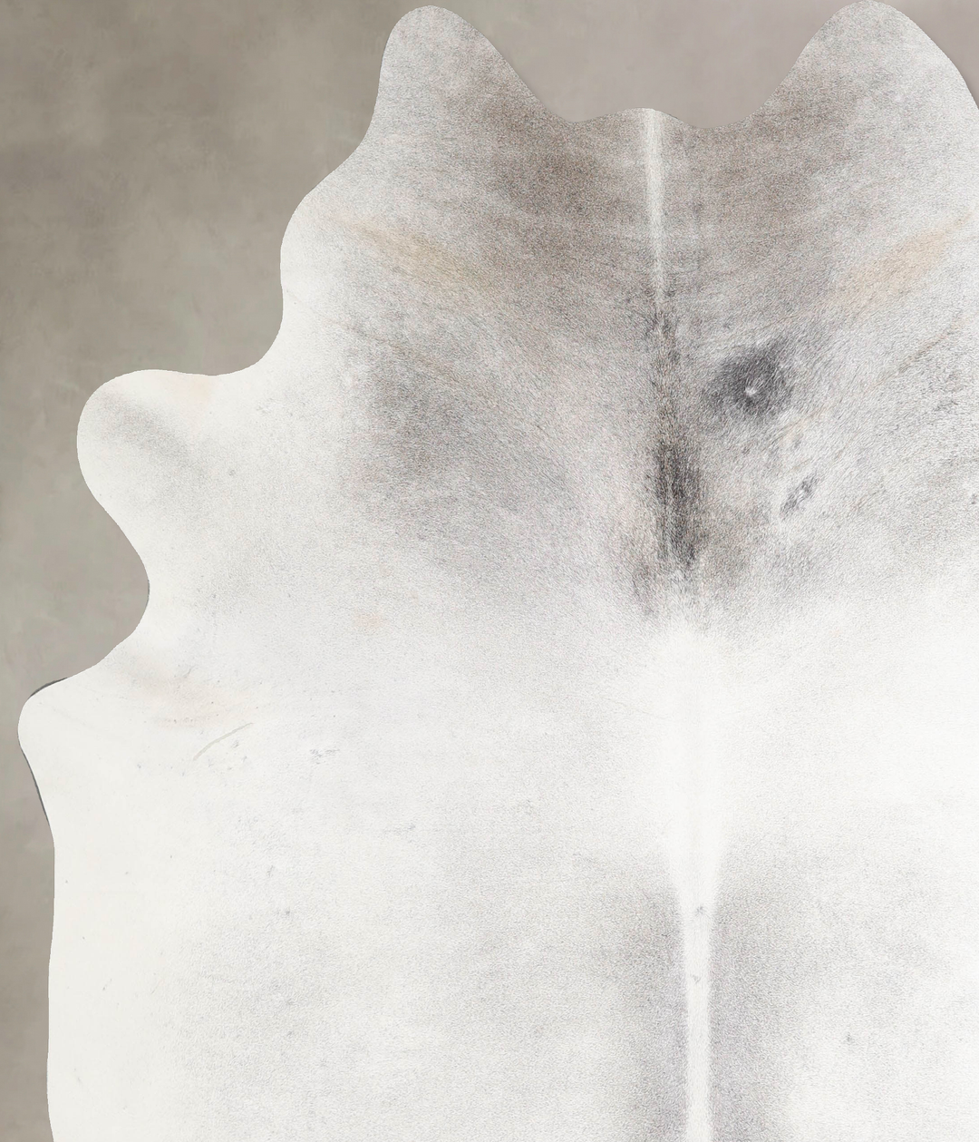 Medium Grey XX-Large Brazilian Cowhide Rug 7'10"H x 6'10"W #A46387 by 