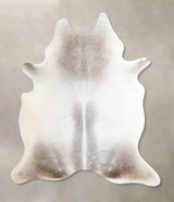 Medium Grey X-Large Brazilian Cowhide Rug 7'5"H x 6'3"W #A46401 by Hudson Hides