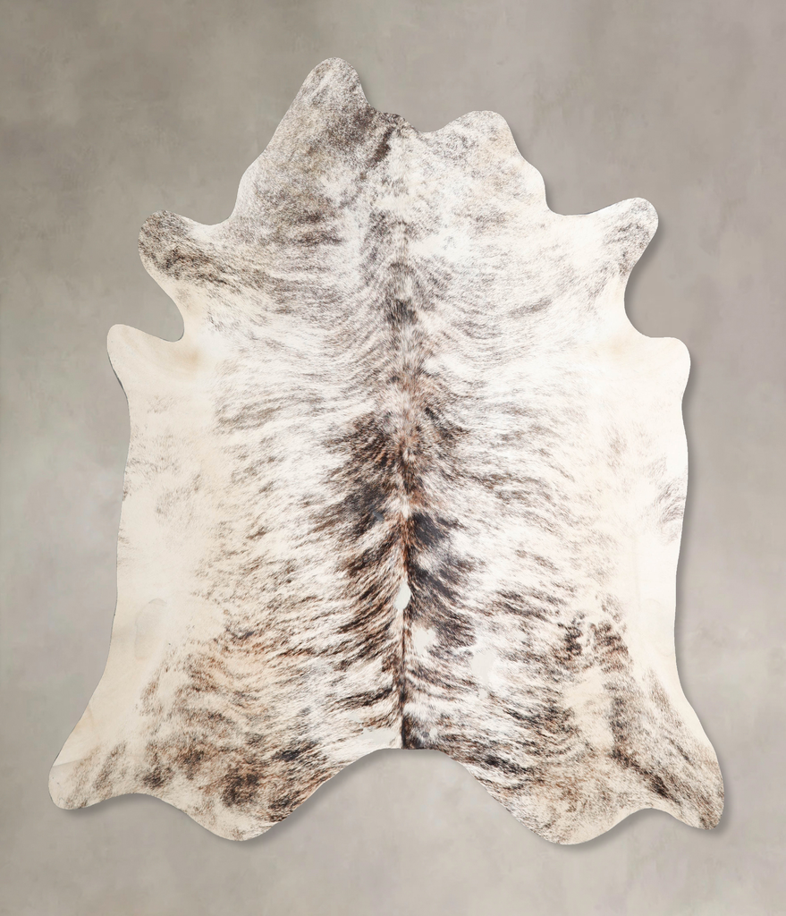 Light Brindle X-Large Brazilian Cowhide Rug 7'1"H x 6'9"W #A46406 by Hudson Hides