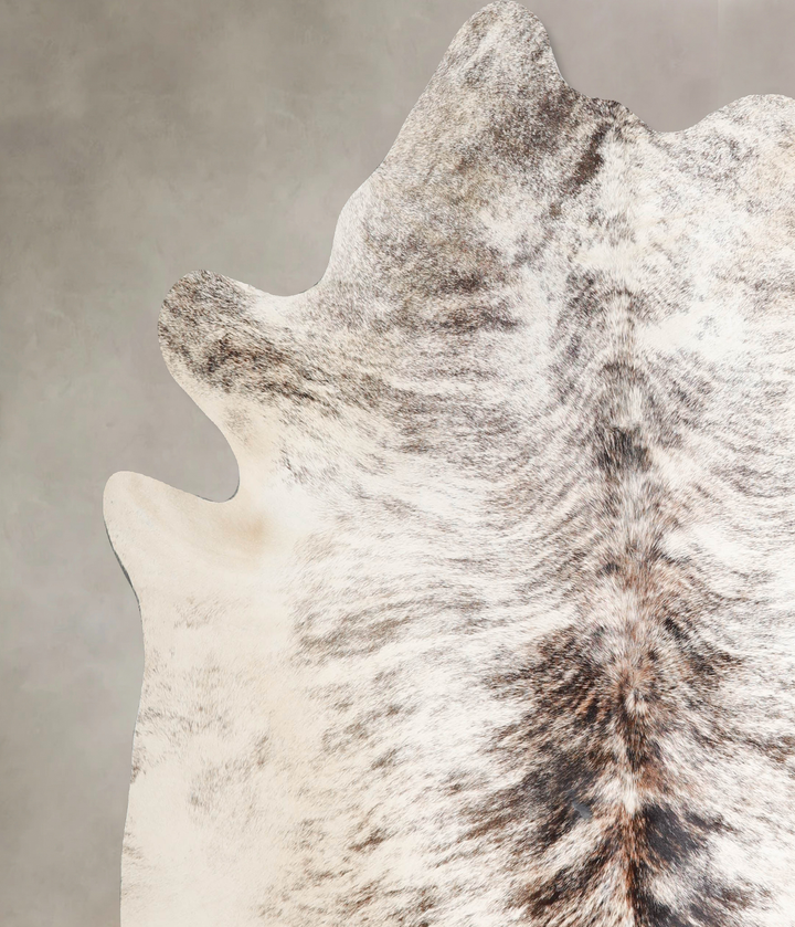 Light Brindle X-Large Brazilian Cowhide Rug 7'1"H x 6'9"W #A46406 by Hudson Hides