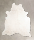 Ivory with Beige X-Large Brazilian Cowhide Rug 7'6"H x 6'5"W #A46409 by Hudson Hides