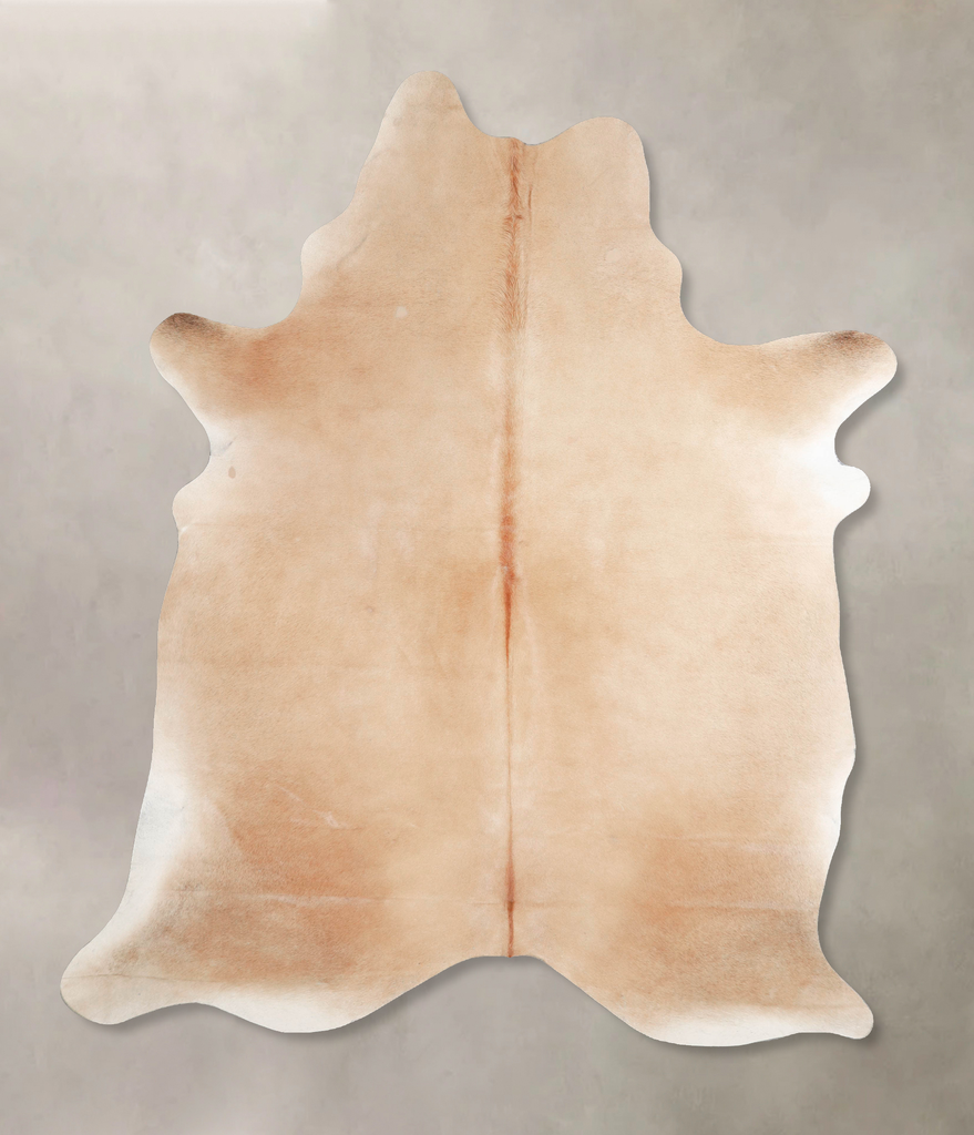 Beige X-Large Brazilian Cowhide Rug 7'7"H x 5'10"W #A46429 by Hudson Hides