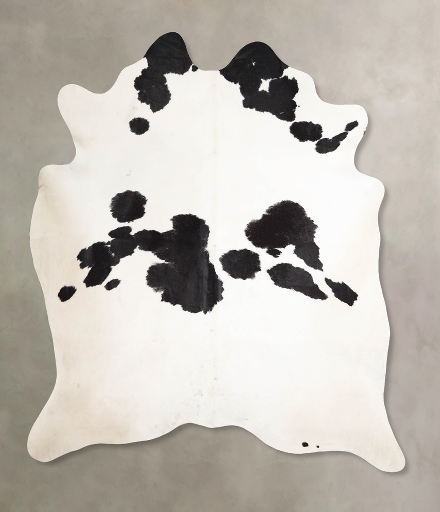 Black and White X-Large Brazilian Cowhide Rug 7'8"H x 6'5"W #A46448 by Hudson Hides