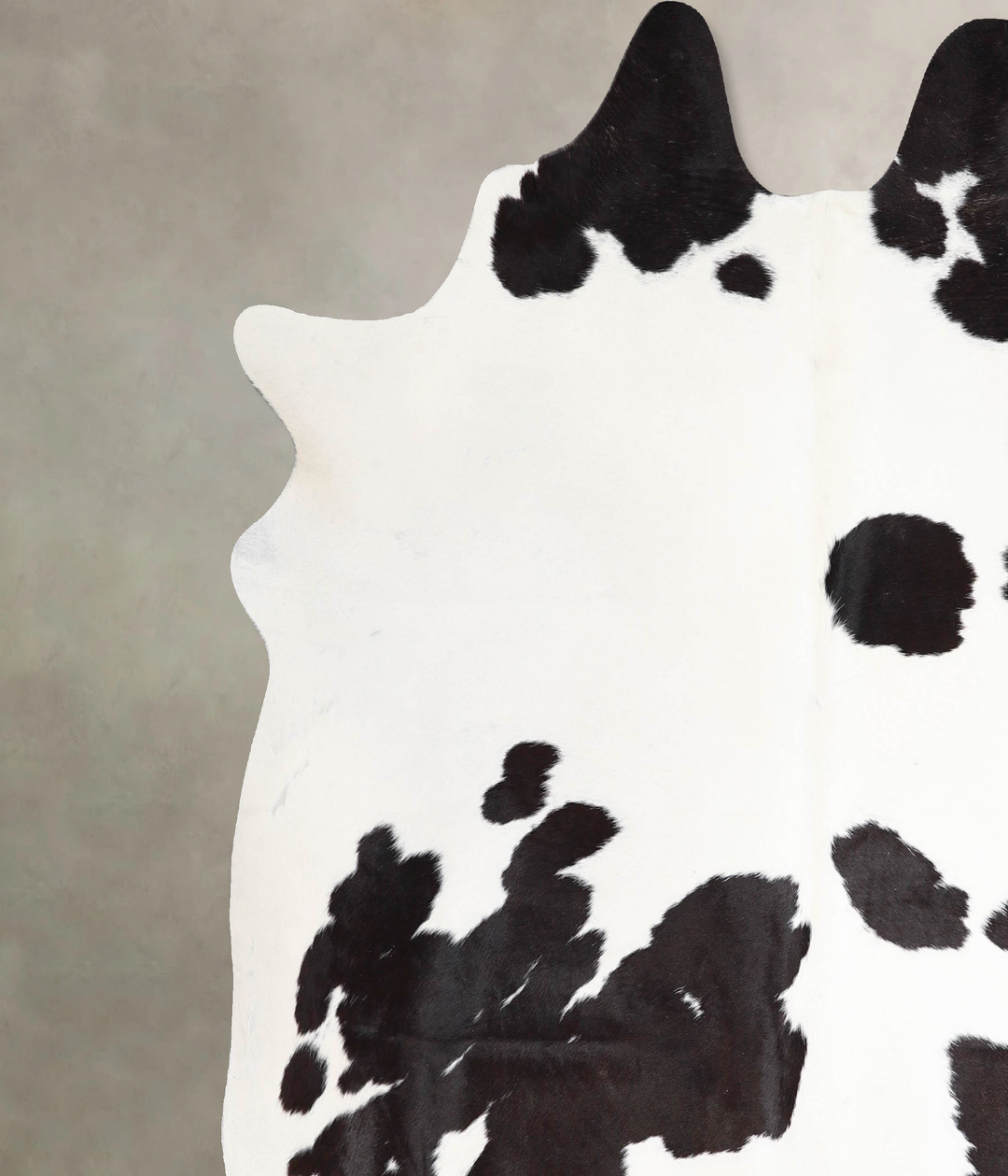 Black and White X-Large Brazilian Cowhide Rug 7'1"H x 6'11"W #A46450 b