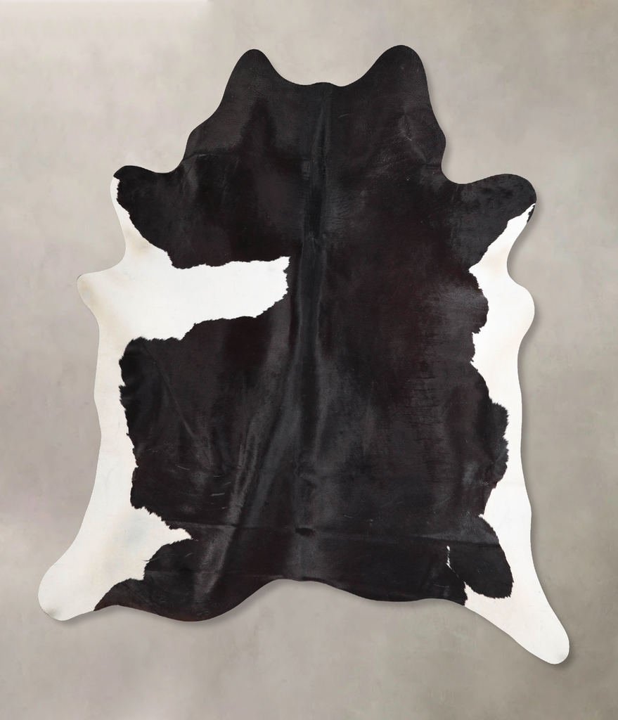 Black and White X-Large Brazilian Cowhide Rug 7'4"H x 6'6"W #A46451 by Hudson Hides