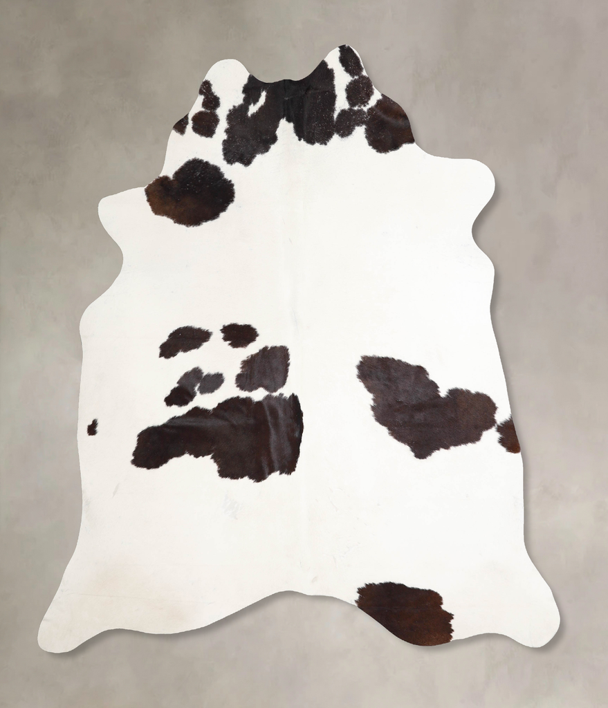 Black and White X-Large Brazilian Cowhide Rug 6'11"H x 6'2"W #A46461 by Hudson Hides