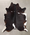Chocolate and White Large Brazilian Cowhide Rug 6'5