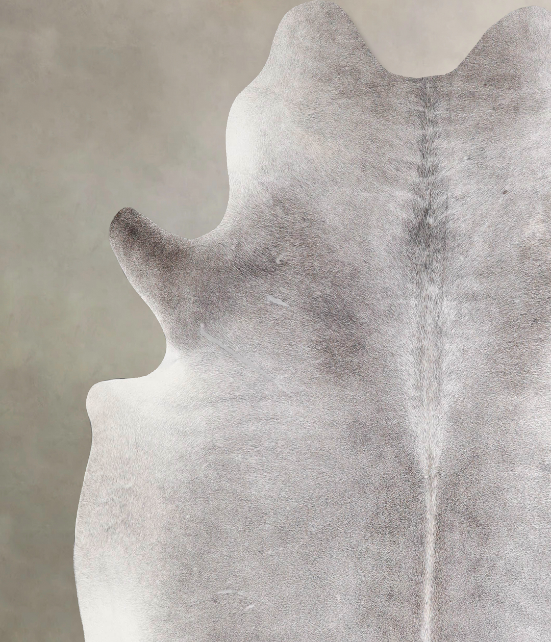 Medium Grey X-Large Brazilian Cowhide Rug 6'7"H x 6'6"W #A46467 by Hud