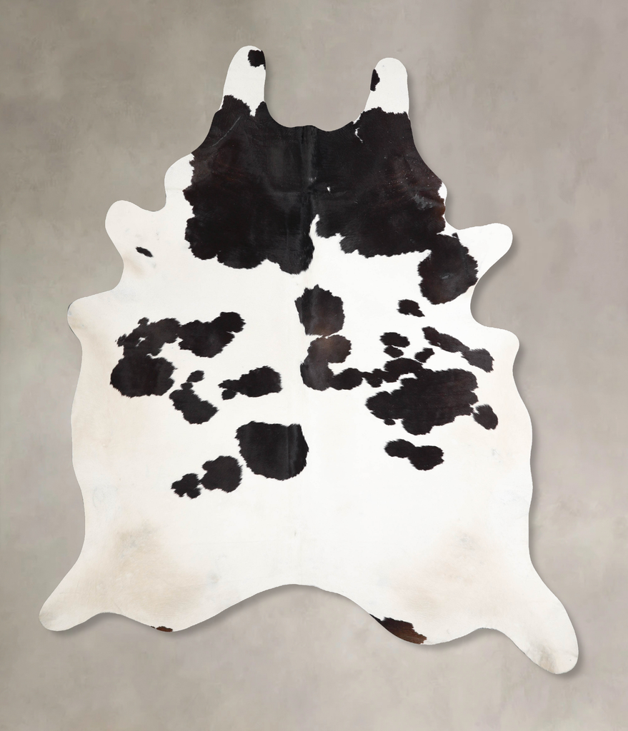 Black and White XX-Large Brazilian Cowhide Rug 8'5"H x 7'1"W #A46471 by Hudson Hides