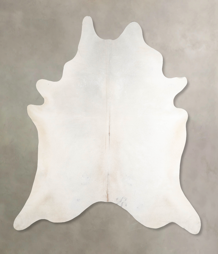 Ivory with Beige XX-Large Brazilian Cowhide Rug 8'1"H x 7'0"W #A46474 by Hudson Hides