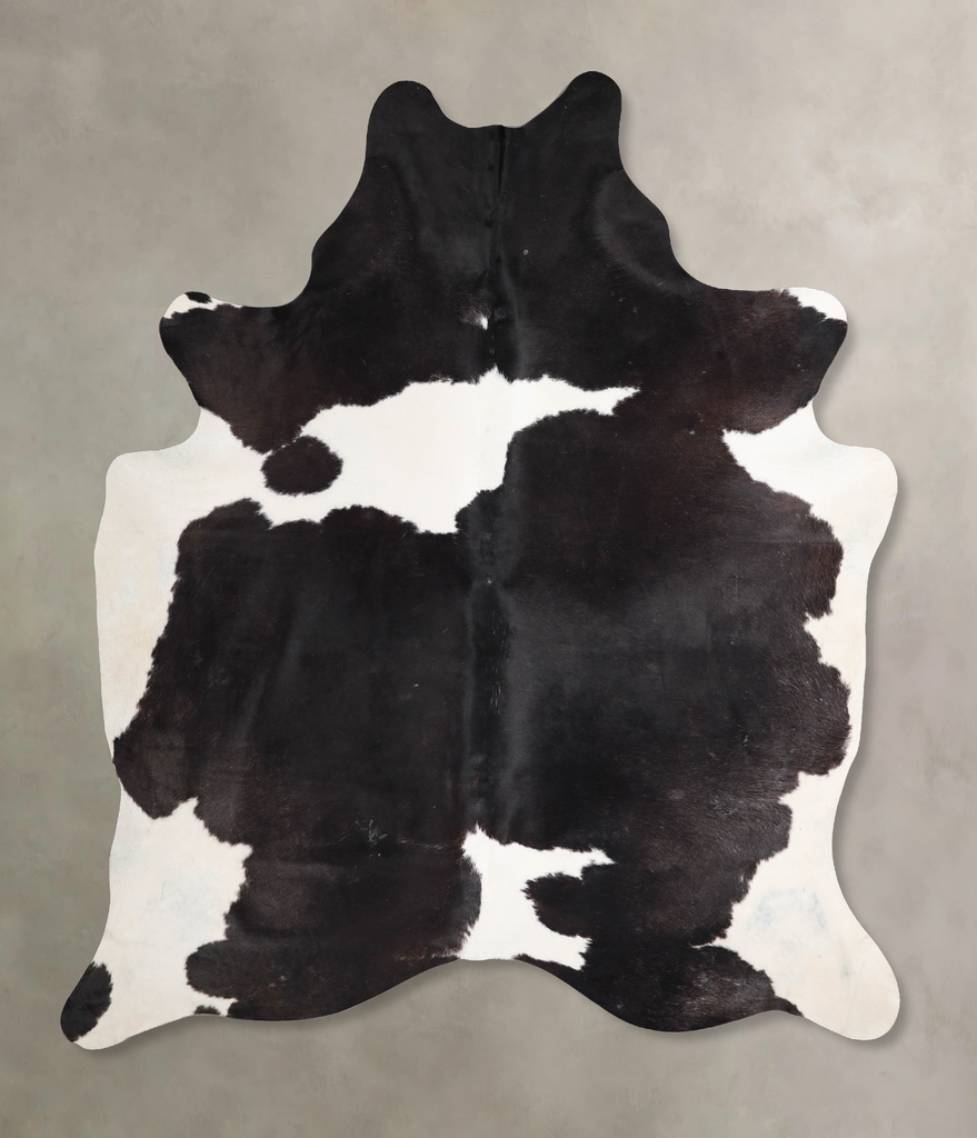 Black and White XX-Large Brazilian Cowhide Rug 7'11"H x 6'6"W #A46477 by Hudson Hides