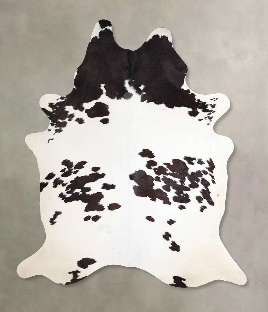 Black and White XX-Large Brazilian Cowhide Rug 8'5"H x 6'11"W #A46480 by Hudson Hides