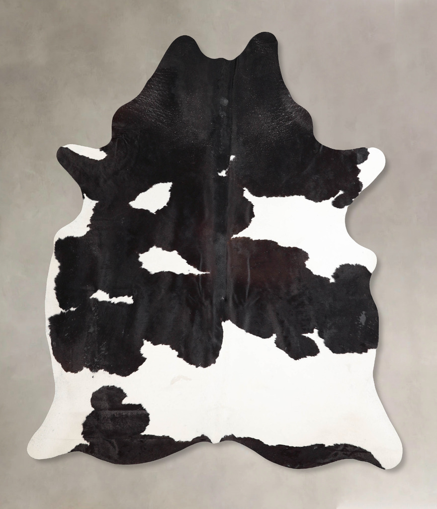 Black and White XX-Large Brazilian Cowhide Rug 7'10"H x 6'5"W #A46488 by Hudson Hides