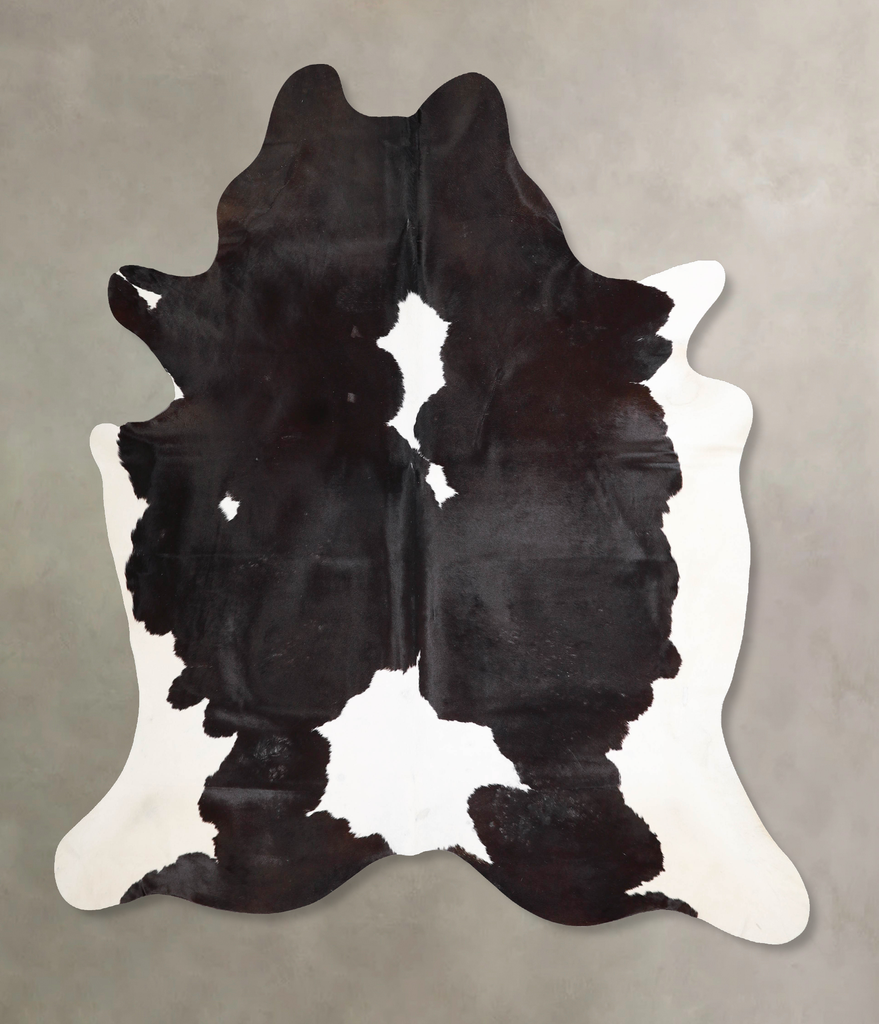 Black and White XX-Large Brazilian Cowhide Rug 7'6"H x 6'10"W #A46494 by Hudson Hides