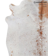 Salt and Pepper Brown X-Large Brazilian Cowhide Rug 6'9"H x 6'6"W #A4651 by Hudson Hides