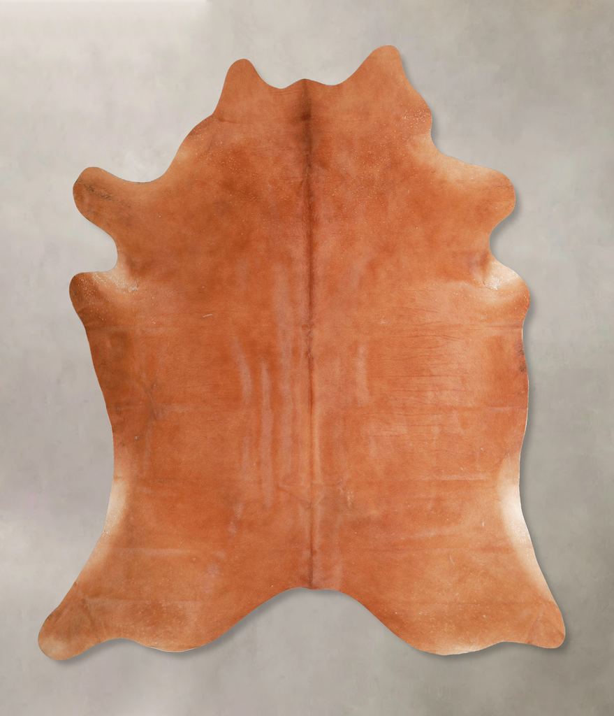 Solid Brown X-Large Brazilian Cowhide Rug 6'10"H x 6'2"W #A46546 by Hudson Hides