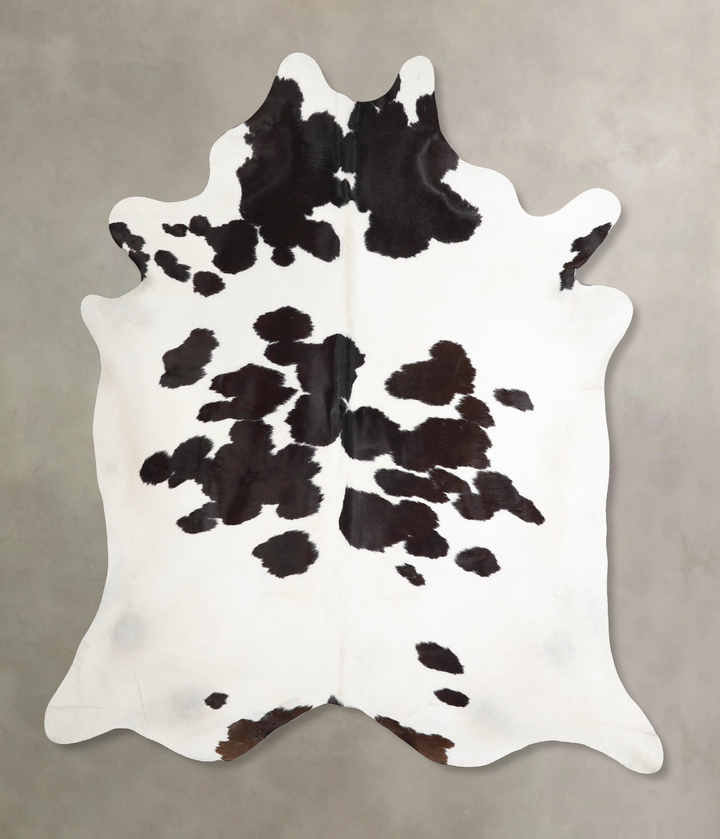 Black and White XX-Large Brazilian Cowhide Rug 7'6"H x 6'10"W #A46555 by Hudson Hides