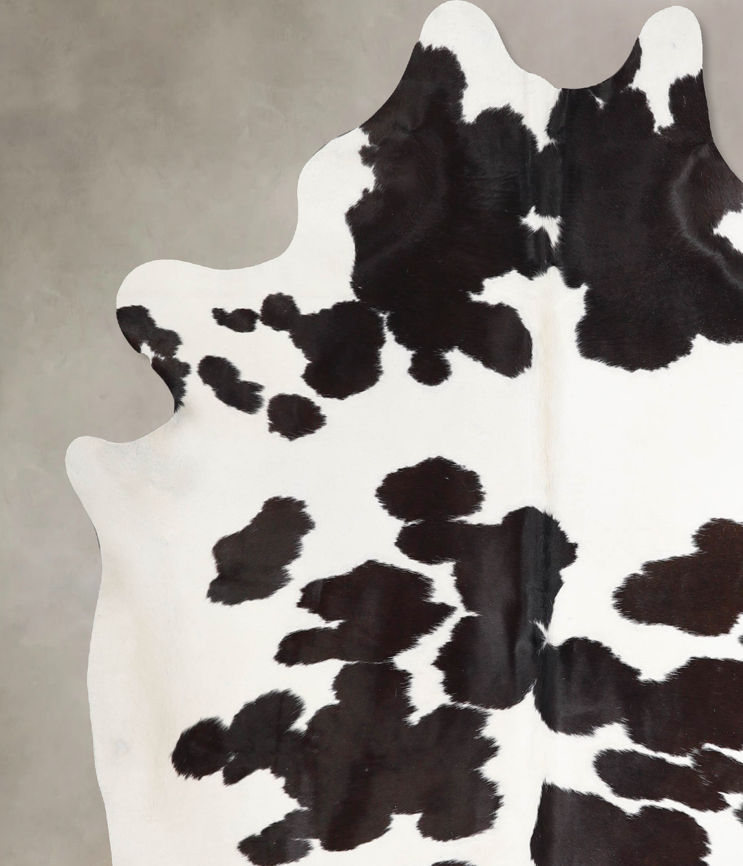 Black and White XX-Large Brazilian Cowhide Rug 7'6"H x 6'10"W #A46555 