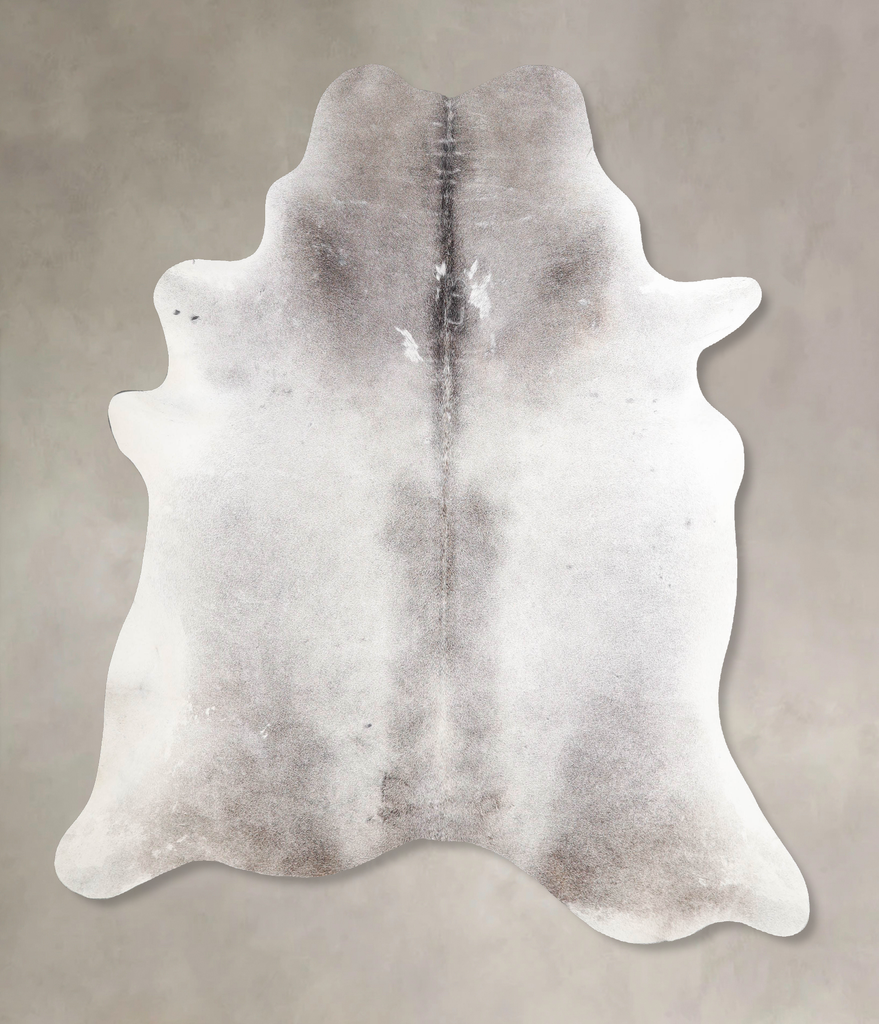Medium Grey Large Brazilian Cowhide Rug 6'3"H x 5'9"W #A46560 by Hudson Hides
