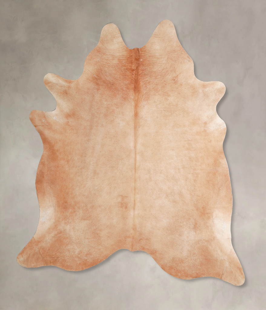 Beige X-Large Brazilian Cowhide Rug 6'9"H x 6'3"W #A46566 by Hudson Hides