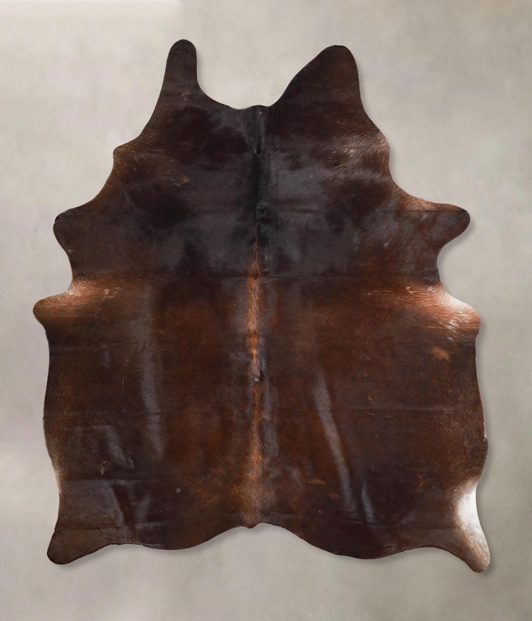 Chocolate Large Brazilian Cowhide Rug 6'10"H x 5'7"W #A46575 by Hudson