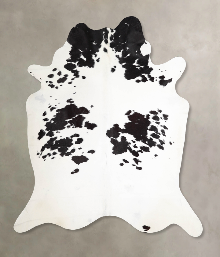 Black and White XX-Large Brazilian Cowhide Rug 7'6"H x 7'3"W #A46579 by Hudson Hides