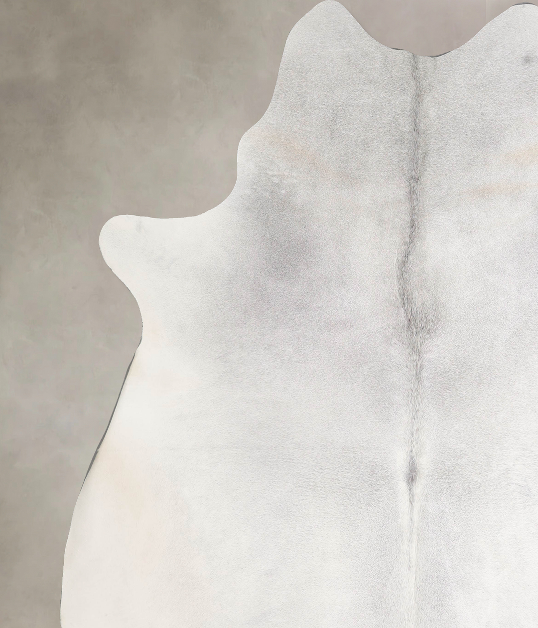 Light Grey XX-Large Brazilian Cowhide Rug 8'0"H x 7'3"W #A46595 by Hud