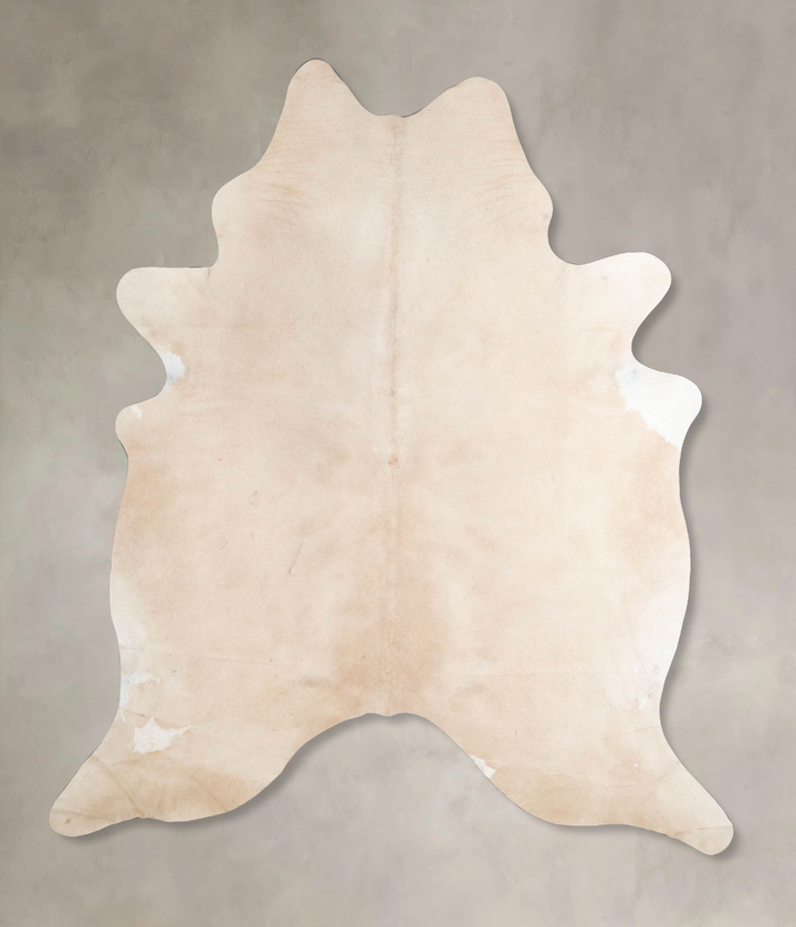 Beige X-Large Brazilian Cowhide Rug 7'9"H x 6'5"W #A46601 by Hudson Hides