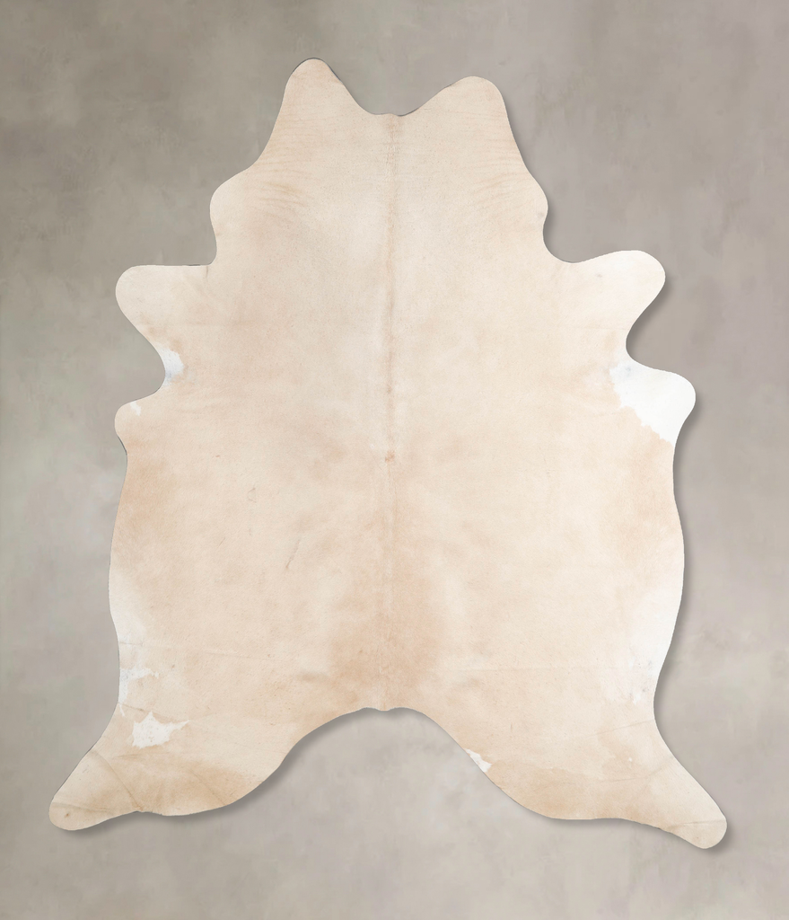 Beige X-Large Brazilian Cowhide Rug 7'9"H x 6'5"W #A46601 by Hudson Hides