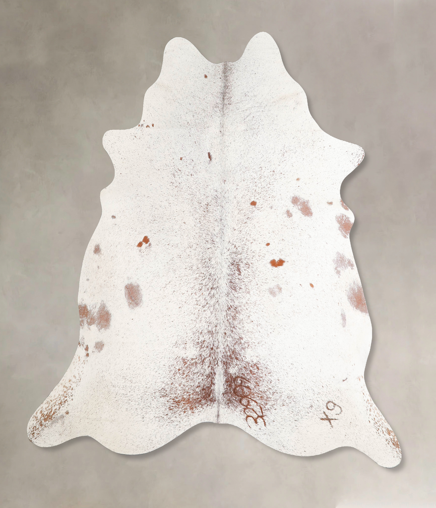 Salt and Pepper Brown X-Large Brazilian Cowhide Rug 6'11"H x 6'5"W #A46606 by Hudson Hides