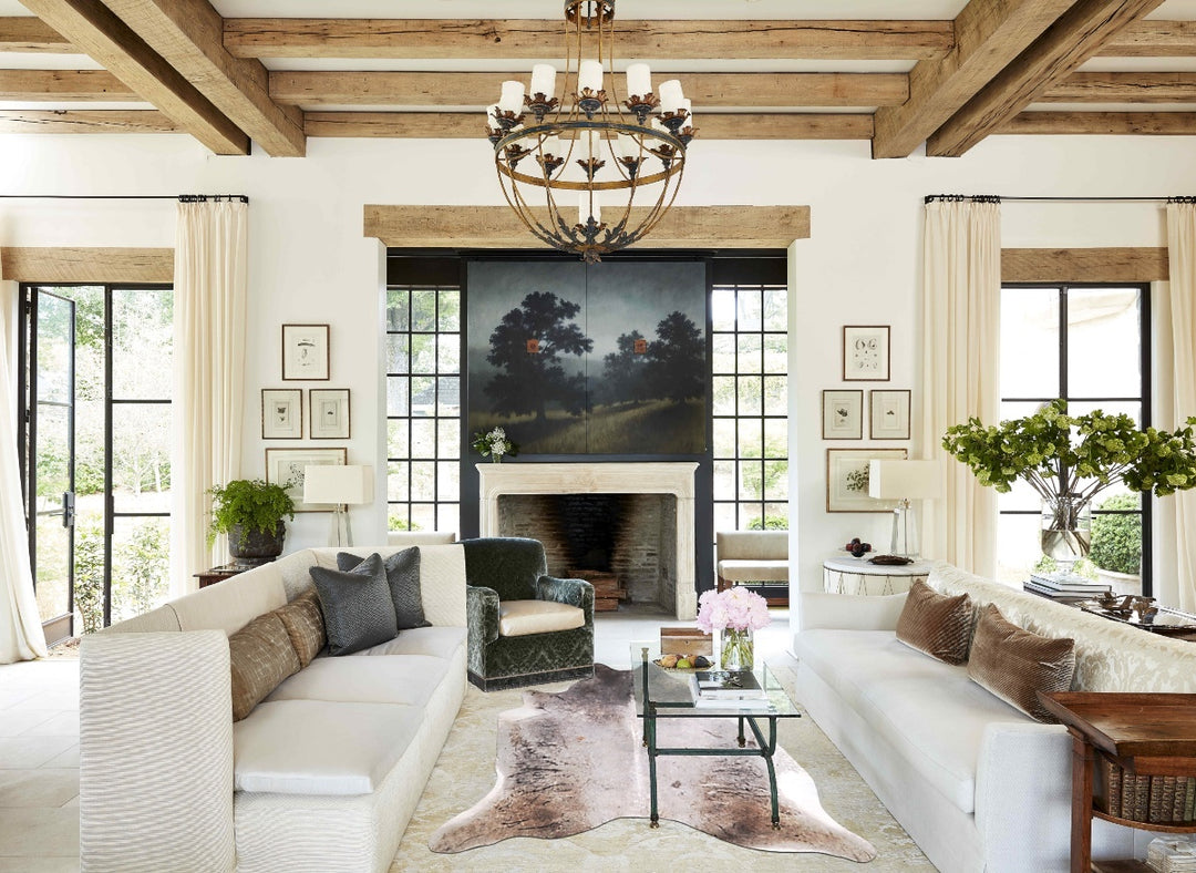 Medium Grey X-Large Brazilian Cowhide Rug 6'11"H x 6'2"W #A46615 by Hu