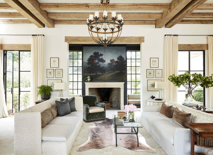 Medium Grey X-Large Brazilian Cowhide Rug 6'11"H x 6'2"W #A46615 by Hudson Hides