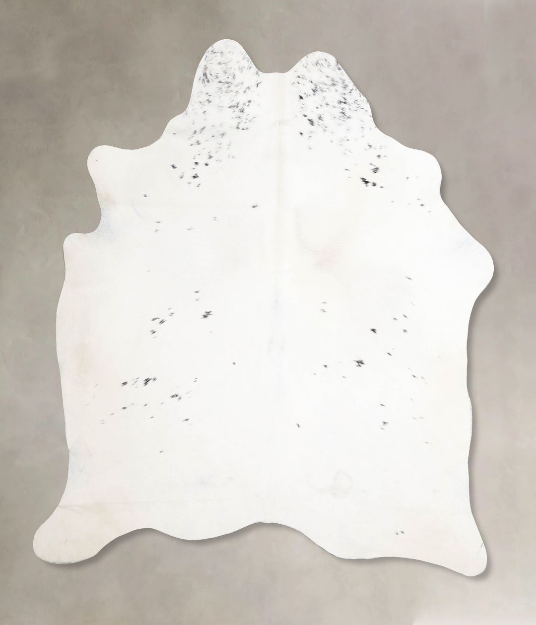 Salt and Pepper Black Large Brazilian Cowhide Rug 6'8"H x 5'10"W #A466