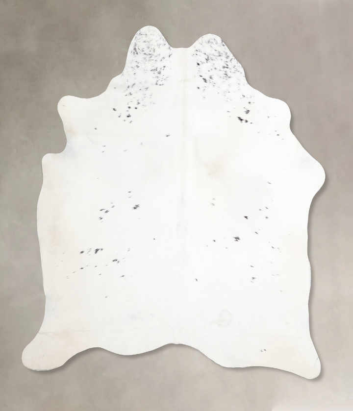 Salt and Pepper Black Large Brazilian Cowhide Rug 6'8"H x 5'10"W #A46624 by Hudson Hides