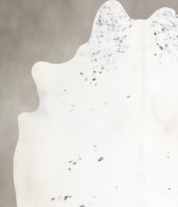 Salt and Pepper Black Large Brazilian Cowhide Rug 6'8"H x 5'10"W #A46624 by Hudson Hides