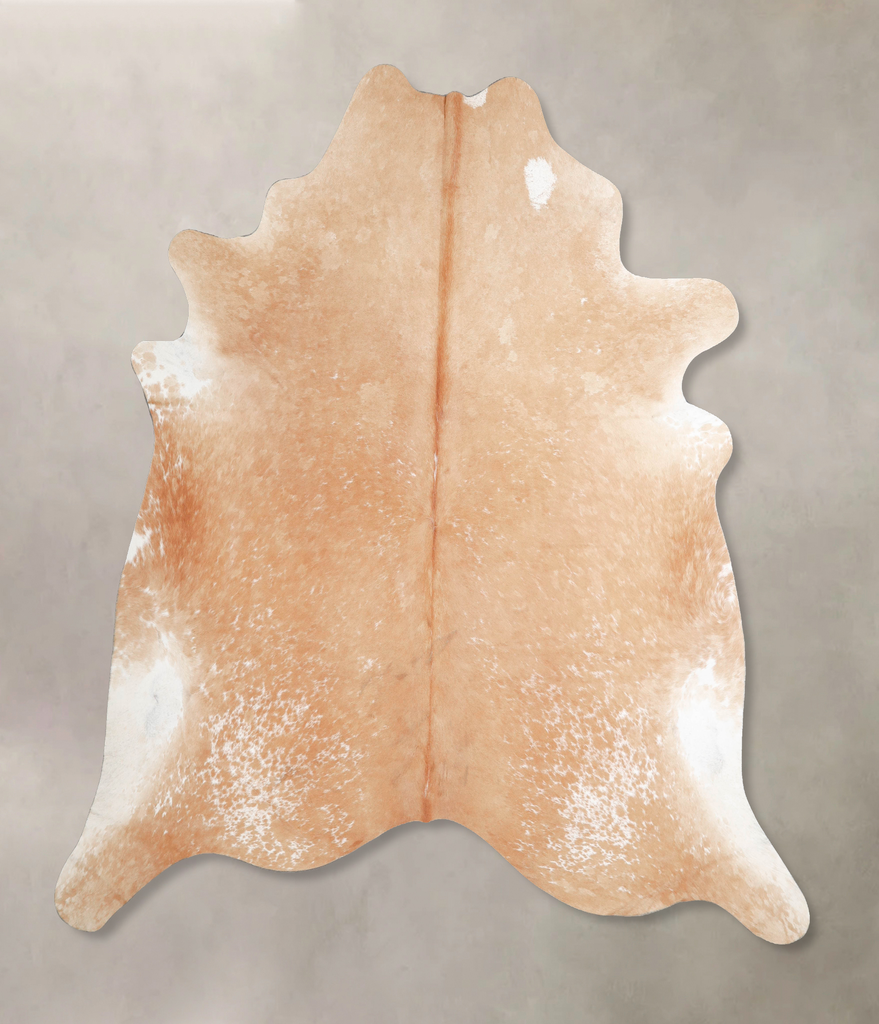 Beige XX-Large Brazilian Cowhide Rug 7'8"H x 7'1"W #A46627 by Hudson Hides