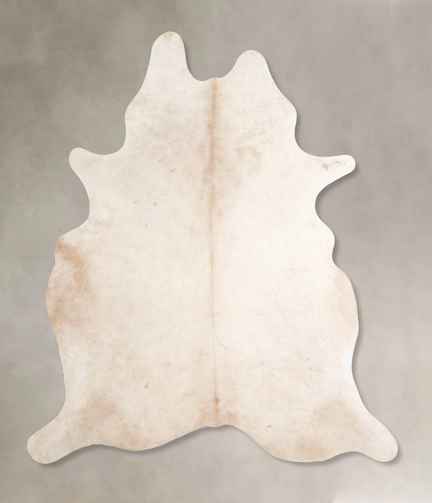 Champagne X-Large Brazilian Cowhide Rug 7'0"H x 5'11"W #A46639 by Hudson Hides