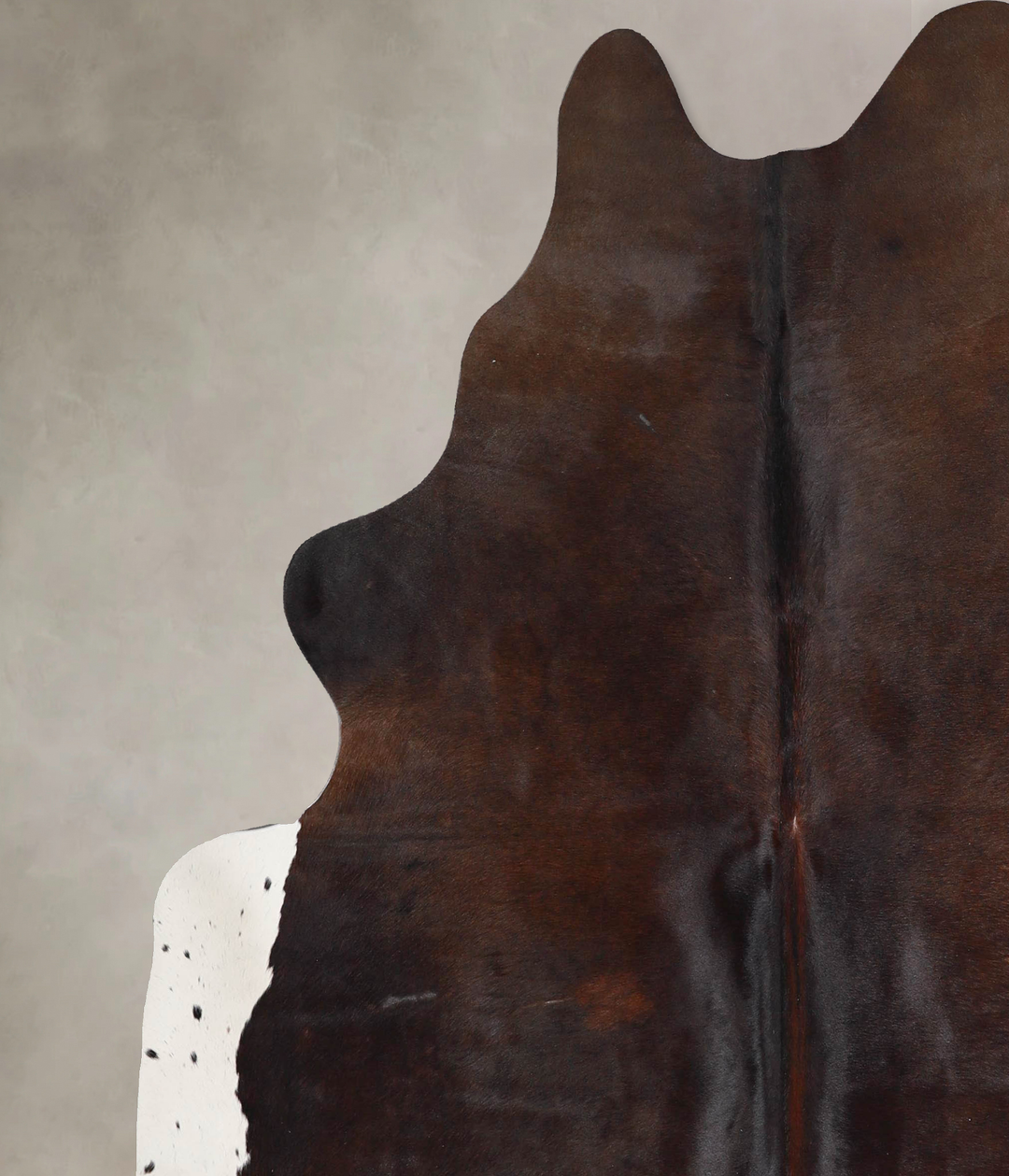 Chocolate X-Large Brazilian Cowhide Rug 6'10"H x 6'3"W #A46647 by Huds